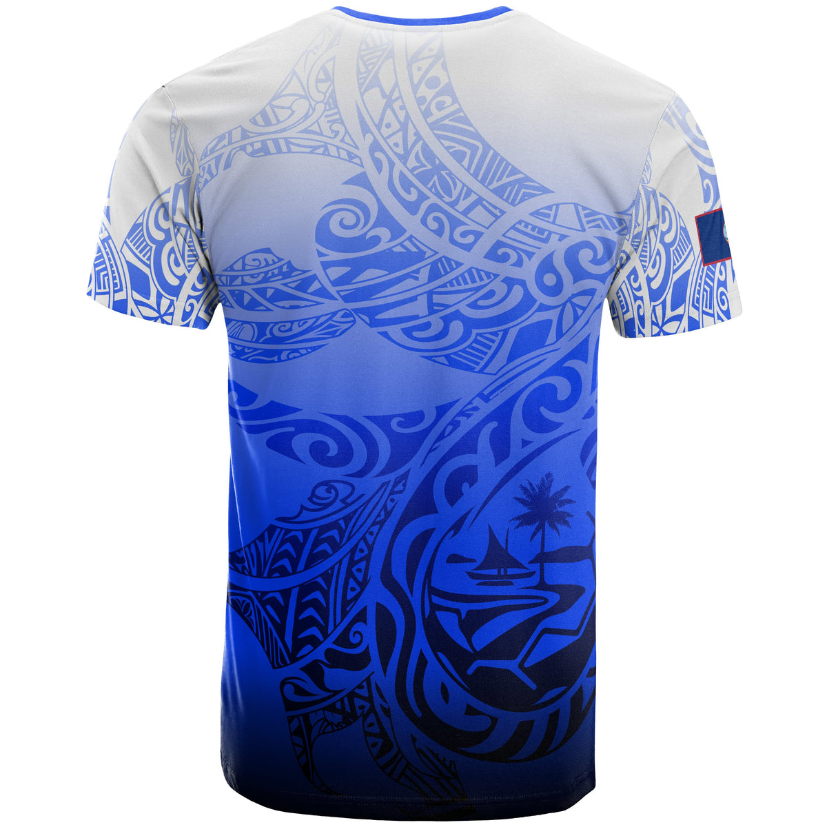 Guam Polynesian T Shirt Tribal Tattoo With Seal - Polynesian Pride