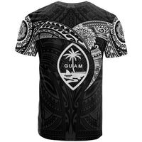 Guam Polynesian T Shirt Full Color Heart Shield - Polynesian Pride