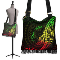Kanaka Boho Handbag - Custom Personalised Polynesian Pattern Style Reggae Color - Polynesian Pride