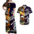 Maori Aboriginal Matching Hawaiian Shirt and Dress New Zealand Australia Together Purple LT8 Purple - Polynesian Pride