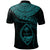 Guam Polynesian Polo Shirt Guam Waves (Turquoise) - Polynesian Pride