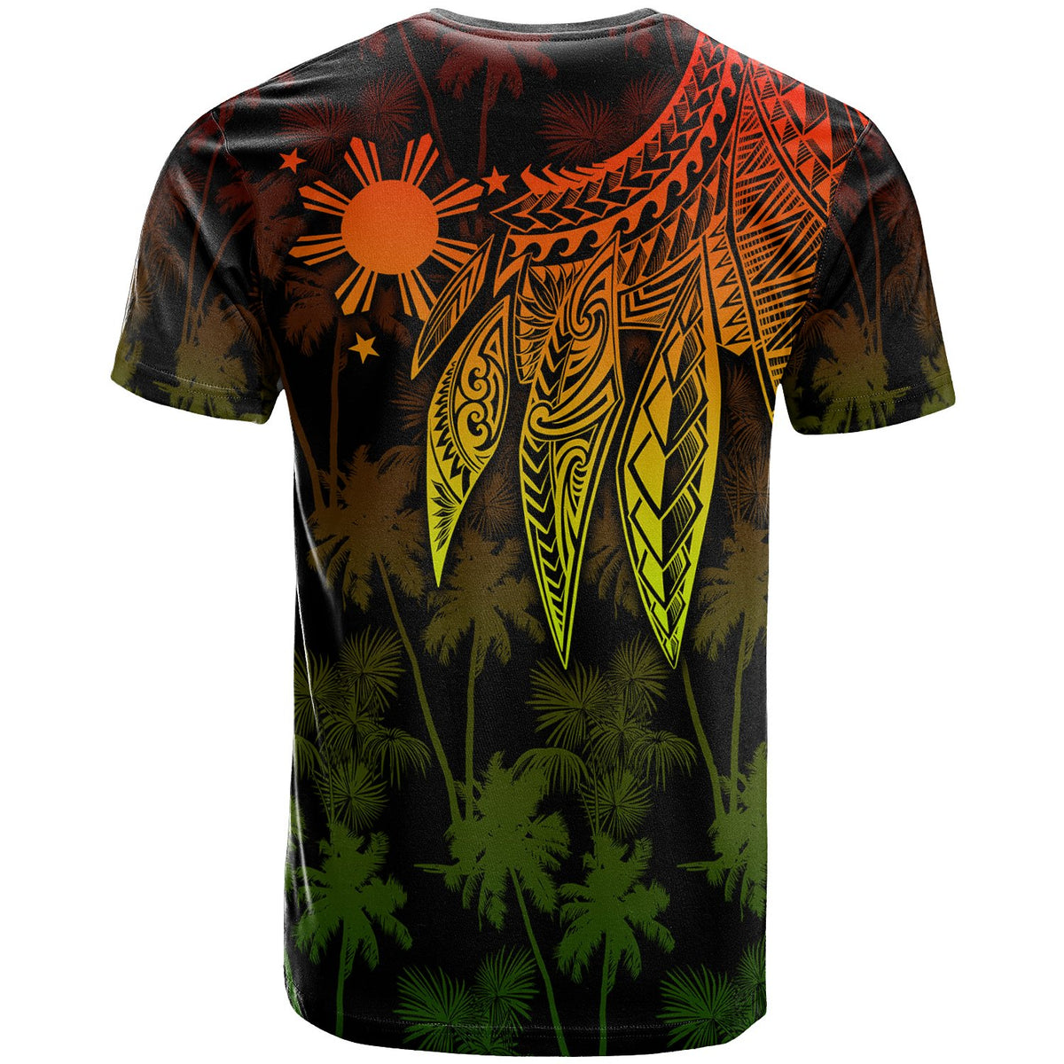 The Philippines T Shirt Polynesian Wings (Reggae) - Polynesian Pride