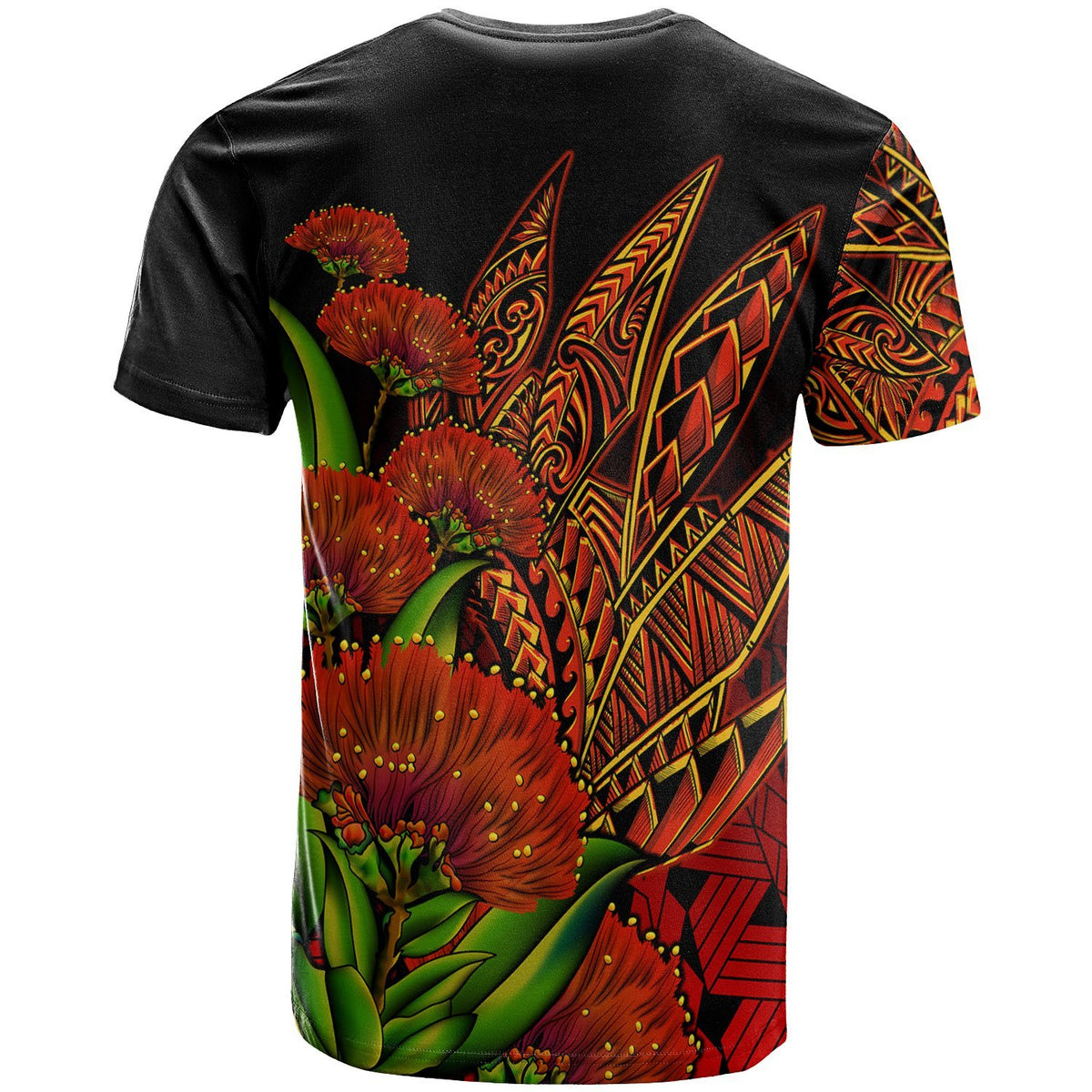 Polynesian Hawaii Custom T shirt Ohia Lehua - Polynesian Pride