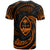 Guam Polynesian All Over T Shirt Orange Tribal Wave - Polynesian Pride