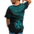 Wallis and Futuna Polynesian Custom T Shirt Wallis and Futuna Waves (Turquoise) - Polynesian Pride