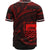 Tuvalu Baseball Shirt - Red Color Cross Style - Polynesian Pride