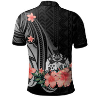 Tonga Polo Shirt Polynesian Hibiscus Pattern Style - Polynesian Pride