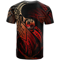 Tonga Polynesian Custom T Shirt Tonga Legend Red Version - Polynesian Pride