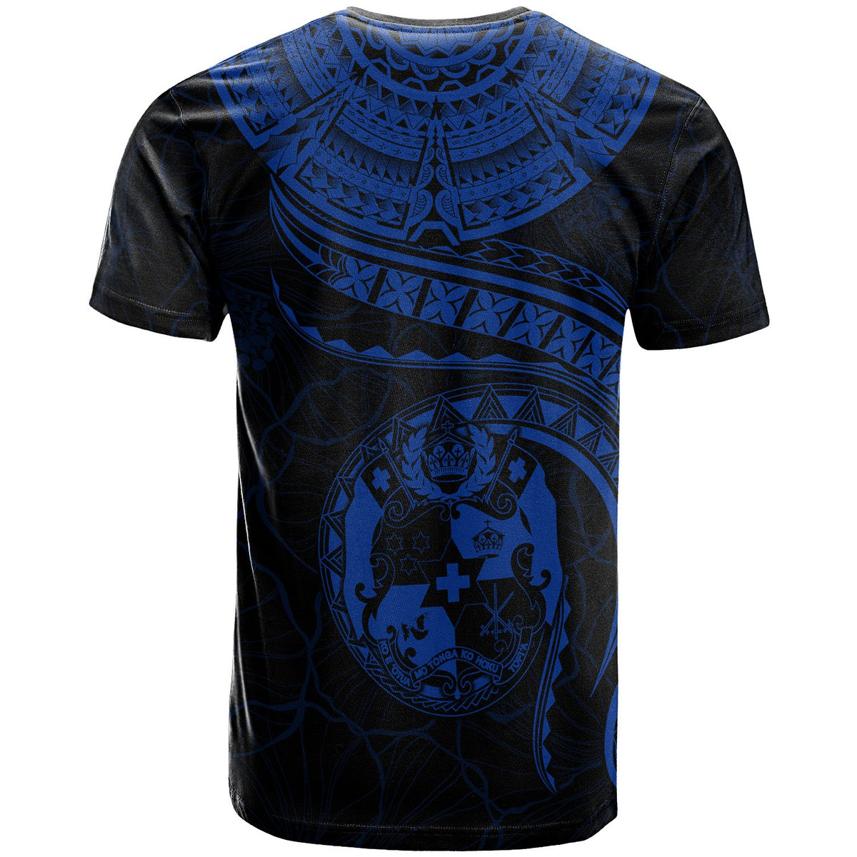 Tonga Polynesian Custom T Shirt Tonga Waves (Blue) - Polynesian Pride