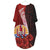 Tahiti Polynesian Batwing Pocket Dress - Hibiscus With Coat Of Arm - Polynesian Pride