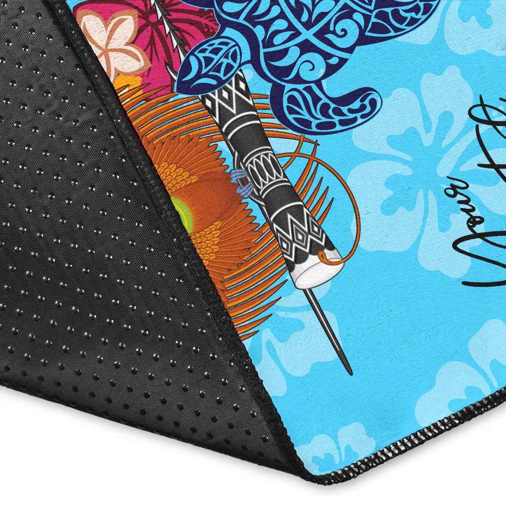 Papua New Guinea Area Rug - Custom Personalised Tropical Style - Polynesian Pride