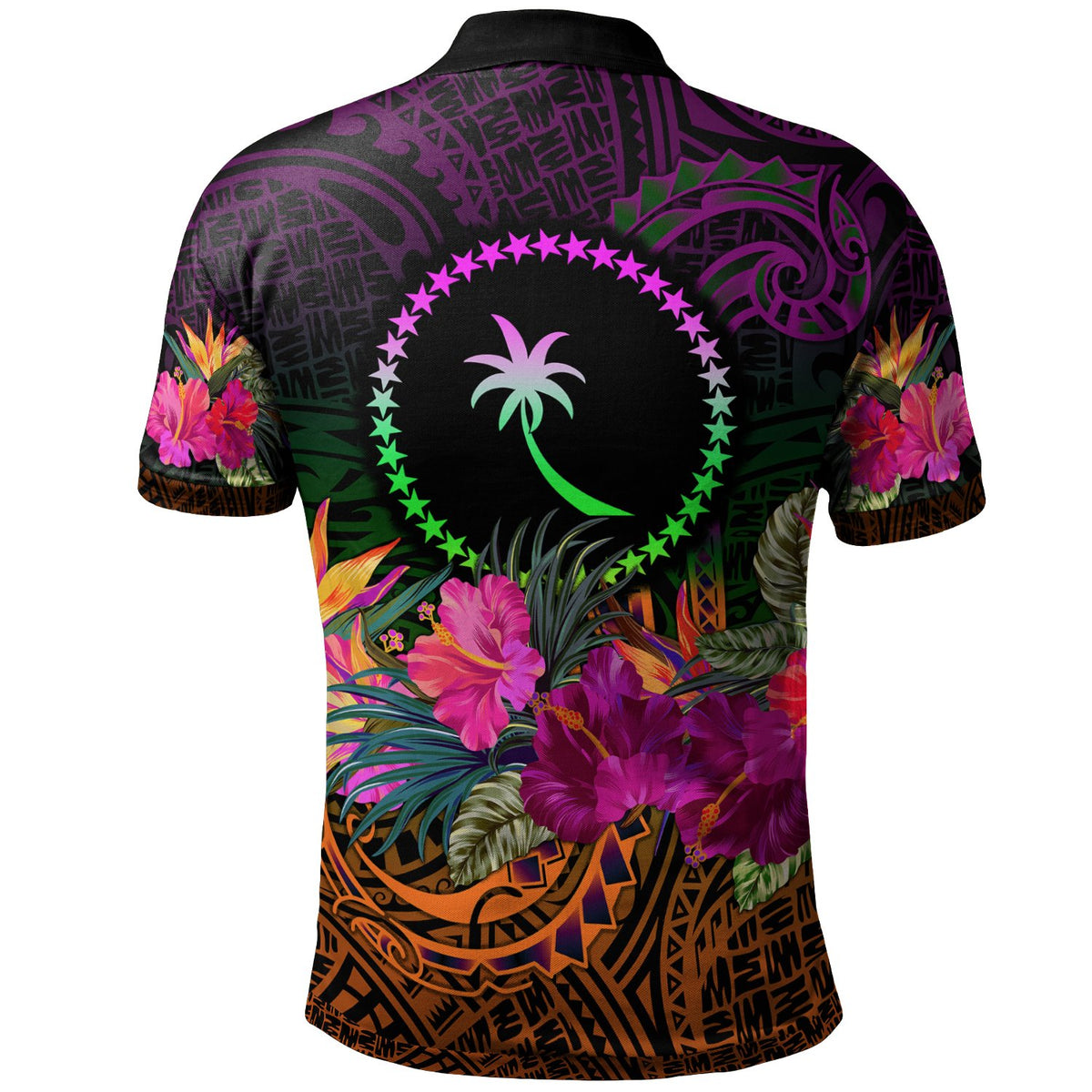 Chuuk Polo Summer Hibiscus - Polynesian Pride