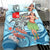 Wallis and Futuna Bedding Set - Polynesian Girls With Shark - Polynesian Pride