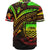 Tuvalu Baseball Shirt - Reggae Color Cross Style - Polynesian Pride