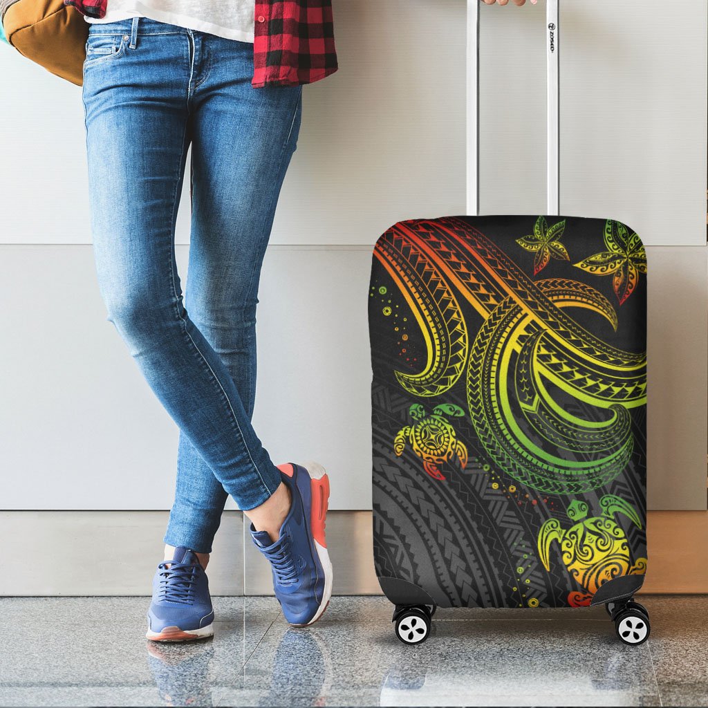 Polynesian Luggage Covers - Reggae Turtle - Polynesian Pride