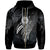 American Samoa Polynesian Zip Hoodie Legend White Version Unisex Black - Polynesian Pride