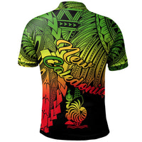 New Caledonia Polynesian Custom Polo Tribal Wave Tattoo Reggae - Polynesian Pride