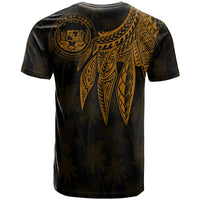 Polynesian Hawaii T shirt Polynesian Wings (Golden) - Polynesian Pride