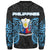 Philippines Polynesian Custom Personalised Sweater - Spirit Style Blue - Polynesian Pride