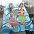 Cook Islands Bedding Set - Polynesian Girls With Shark - Polynesian Pride