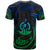 Vanuatu Polynesian T Shirt Blue Tribal Wave Ver.02 - Polynesian Pride