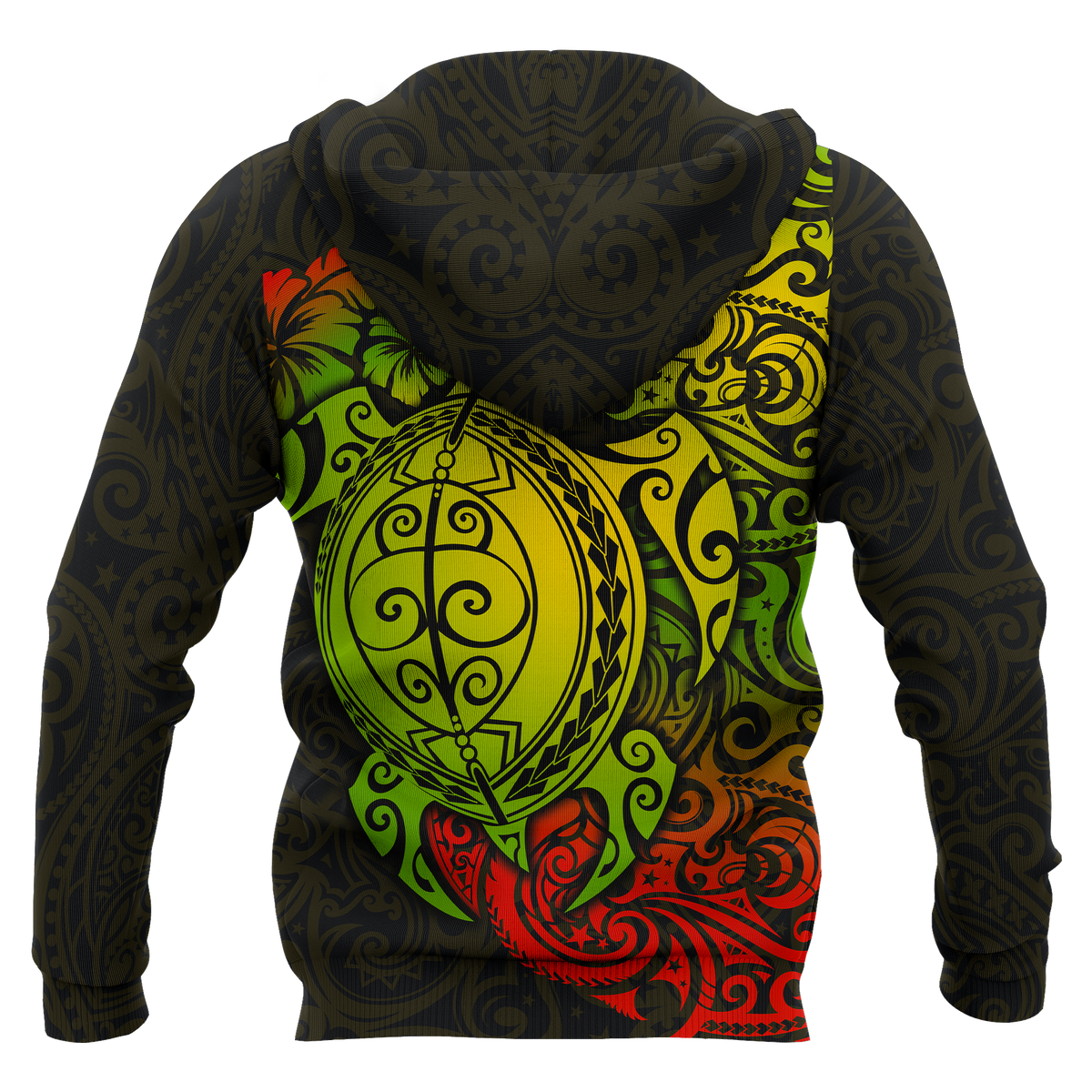Polynesian Hawaii Hoodie (Zip up) Polynesian Turtle - Polynesian Pride
