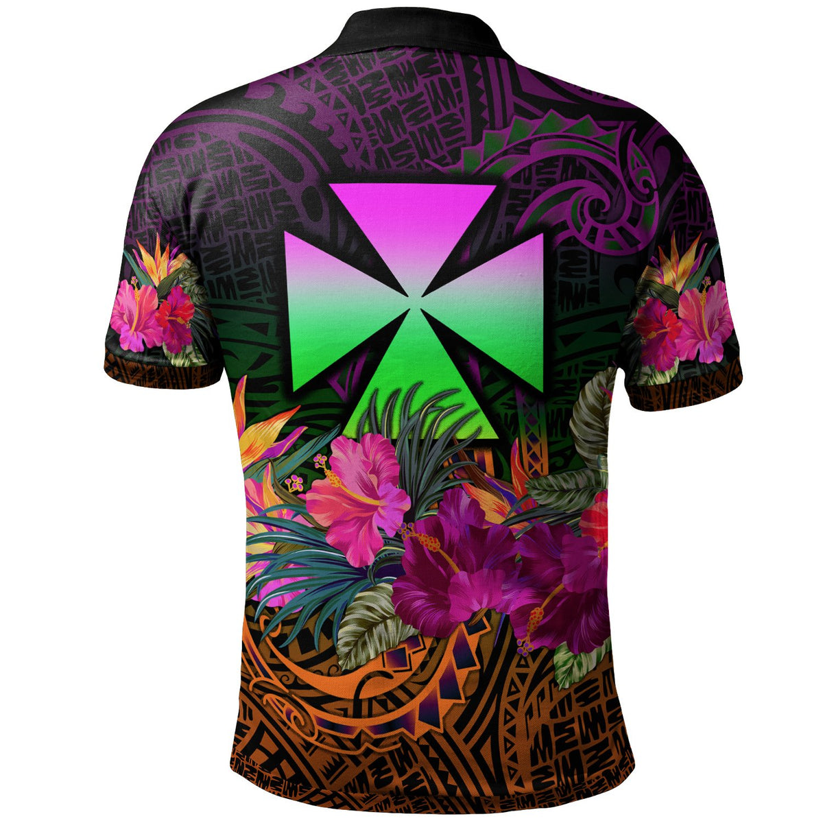 Wallis and Futuna Polo Summer Hibiscus - Polynesian Pride