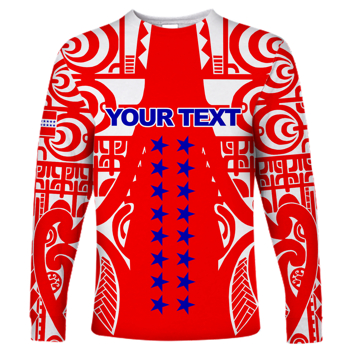 Tuamotu Archipelago Tribal Tattoo Long Sleeve Shirt - LT12 - Polynesian Pride