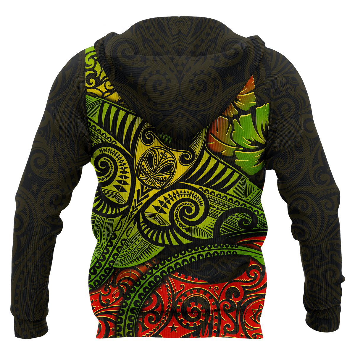 Hawaii Zip up Hoodie Polynesian Manta Ray - Polynesian Pride