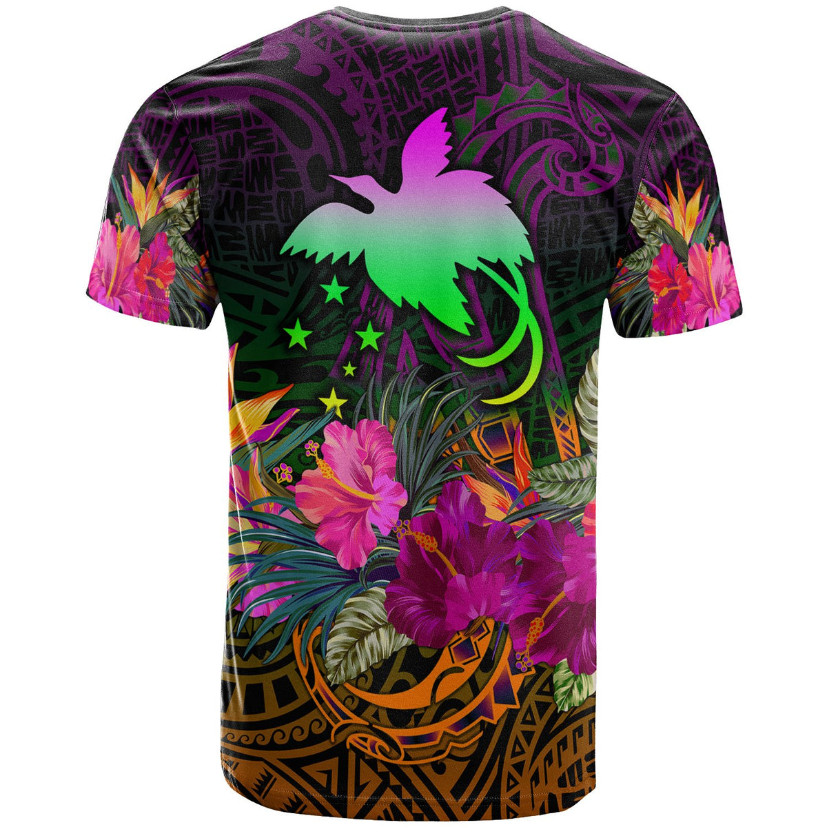 Papua New Guinea T Shirt Summer Hibiscus - Polynesian Pride