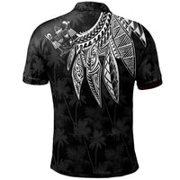 Fiji Polo Polynesian Wings (White) - Polynesian Pride