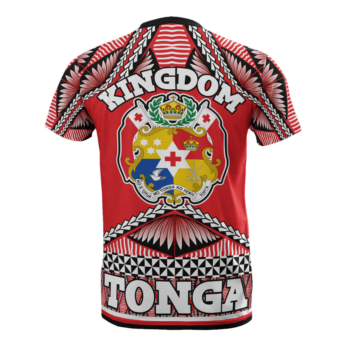 Tonga Polynesian T Shirt Tonga Coat of Arms - Polynesian Pride