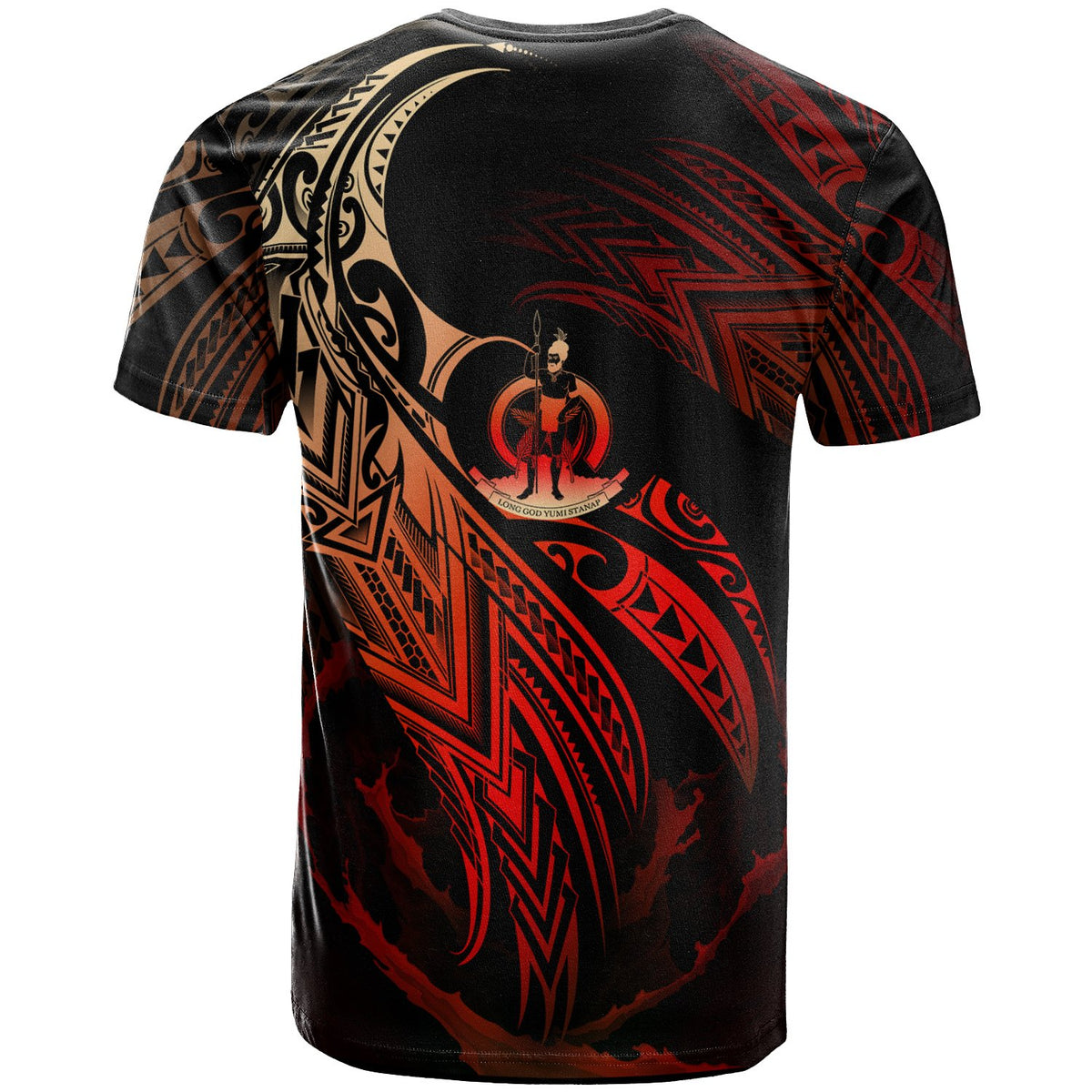 Vanuatu Polynesian T Shirt Vanuatuan Legend Red Version - Polynesian Pride