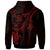 Niue Custom Zip up Hoodie Red Turtle - Polynesian Pride