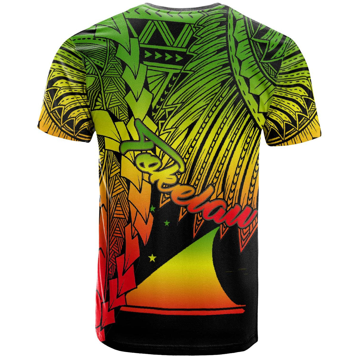 Tokelau Polynesian Custom T Shirt Tribal Wave Tattoo Reggae - Polynesian Pride