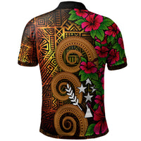 Kosrae Micronesia Custom Polo Shirt Hibiscus Vintage - Polynesian Pride