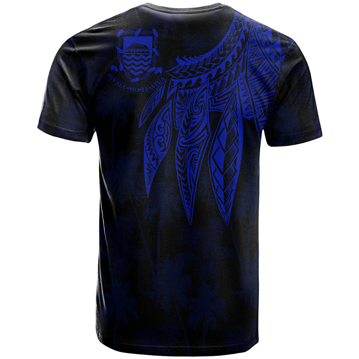 Tuvalu T Shirt Polynesian Wings (Blue) - Polynesian Pride