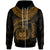 Polynesian Samoa Zip up Hoodie Samoan Waves (Golden) Unisex Golden - Polynesian Pride