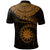 Nauru Polynesian Polo Shirt Nauru Waves (Golden) - Polynesian Pride