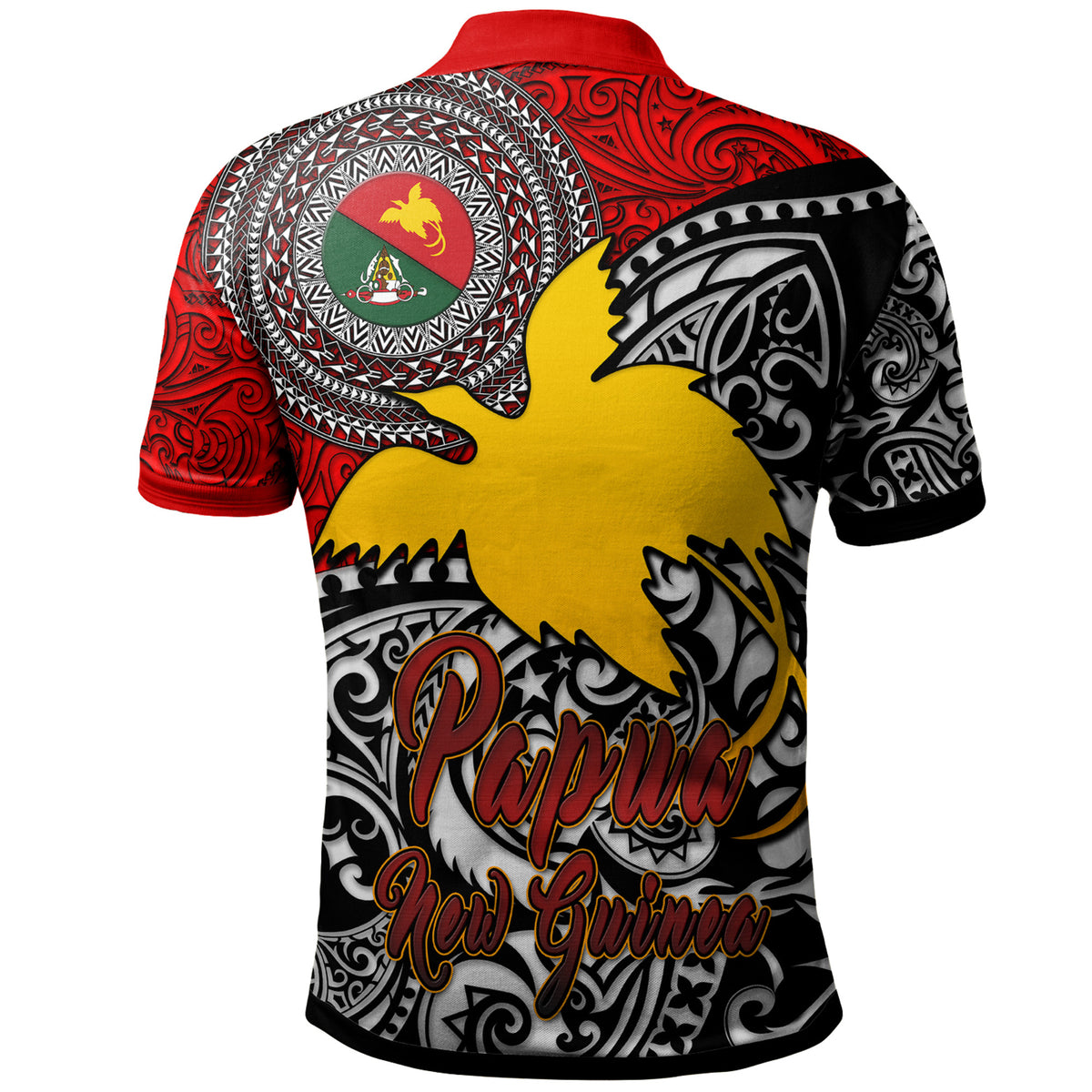 Papua New Guinea Polo Shirt Custom East Sepik Of Papua New Guinea With Polynesian Patterns Polo Shirt - Polynesian Pride