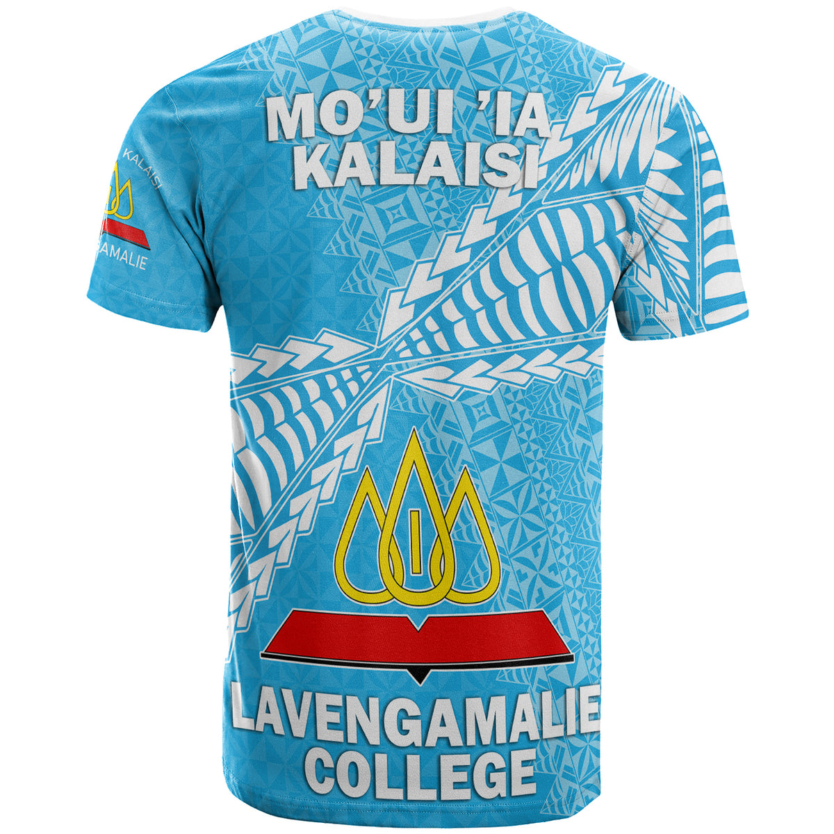 Tonga Custom T Shirt Lavengamalie College Tongan Pattern LT10 - Polynesian Pride