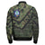 Guam Sleeve Zip Bomber Jacket - Custom Guam Camo Deluxe Polynesian Tattoo Bomber Jacket - Polynesian Pride