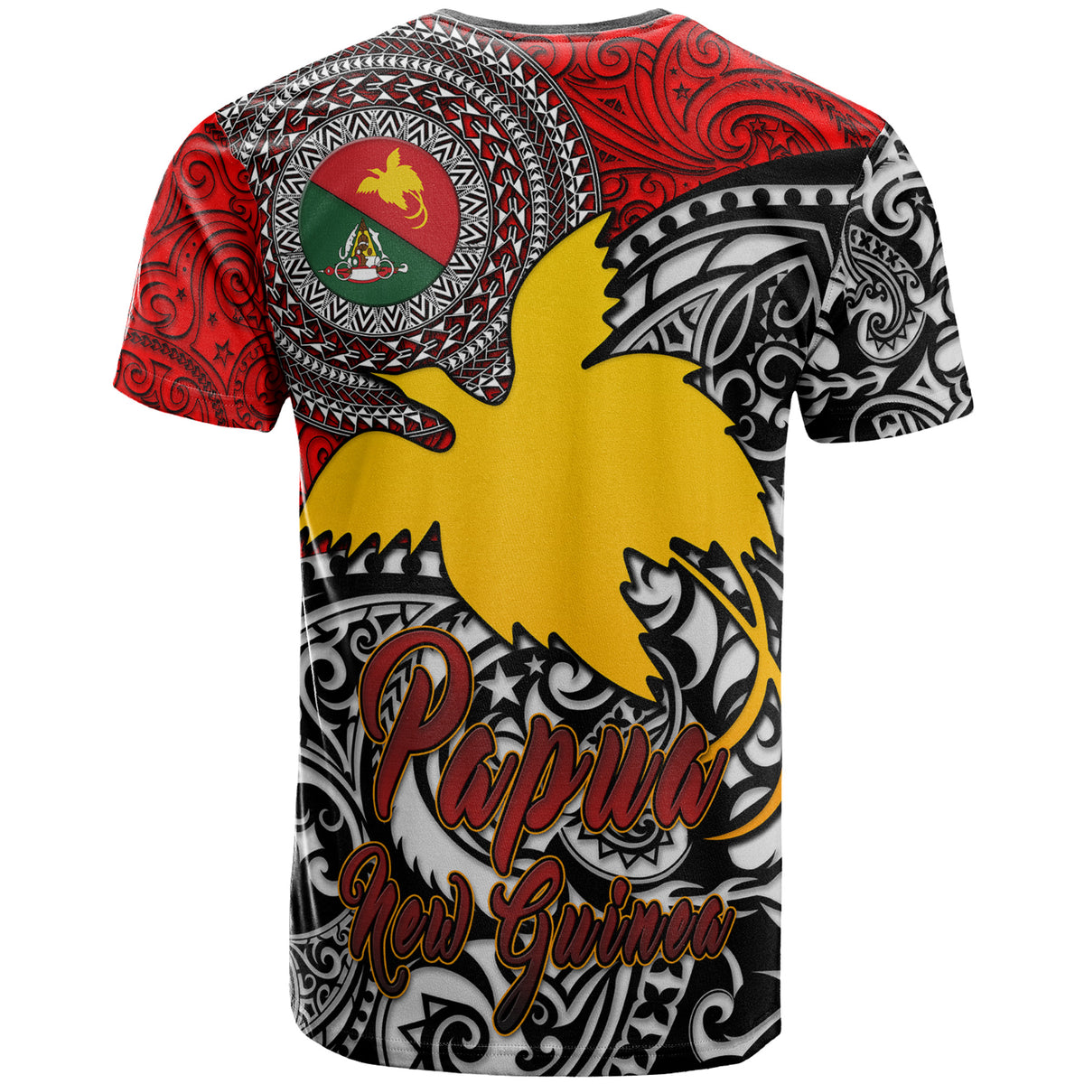 Papua New Guinea T shirt Custom East Sepik Of Papua New Guinea With Polynesian Patterns T shirt - Polynesian Pride