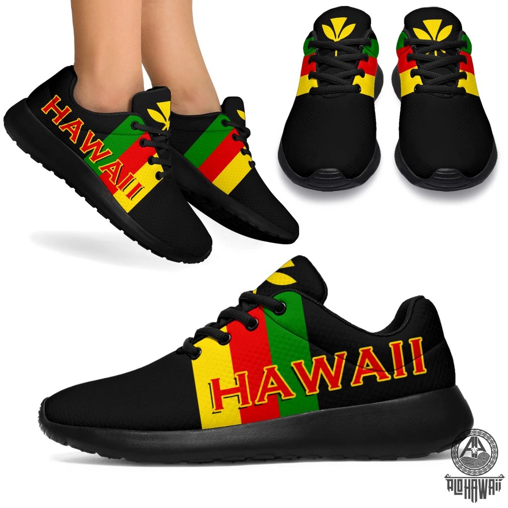 Kanaka Maoli Sport Sneakers - Luxury Style Black - Polynesian Pride