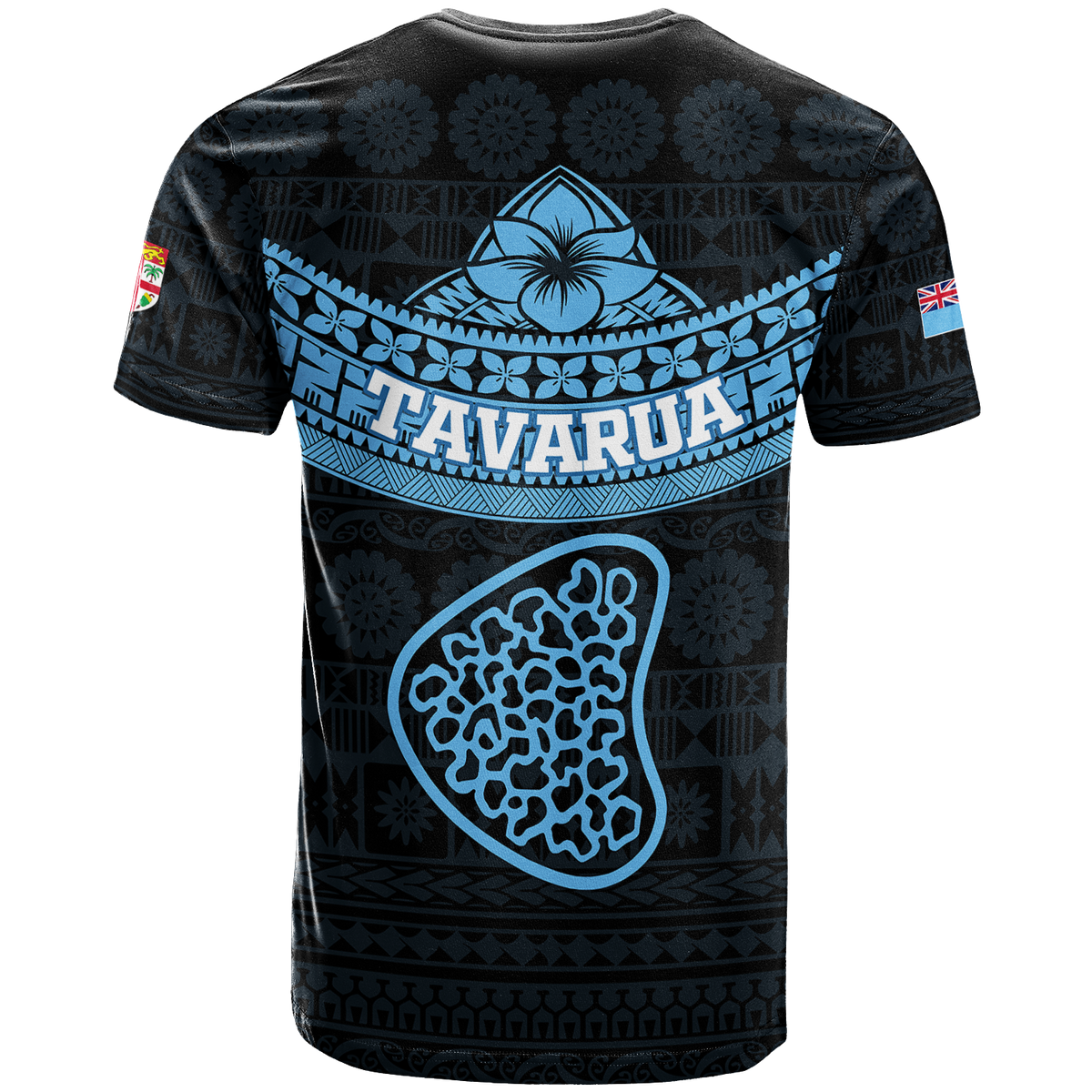 Tavarua Fiji Tapa Tribal T Shirt LT12 - Polynesian Pride