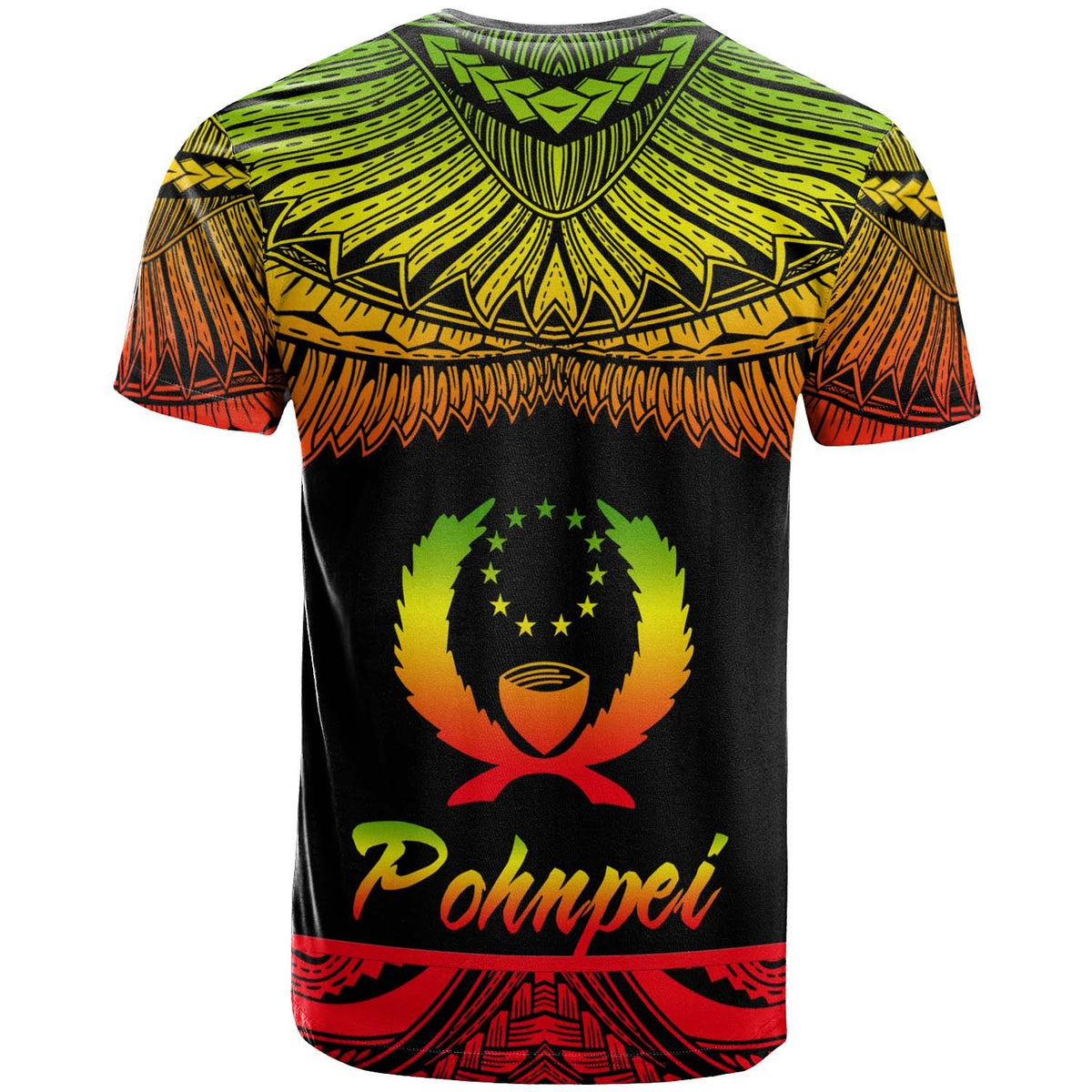 Pohnpei Polynesian Custom T Shirt Pohnpei Pride Reggae Version - Polynesian Pride