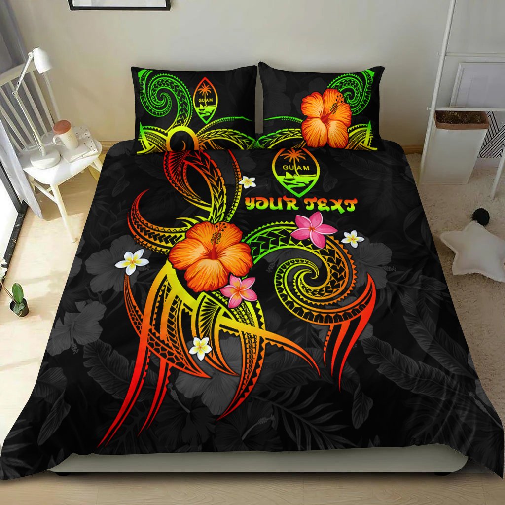 Guam Polynesian Personalised Bedding Set - Legend of Guam (Reggae) Reggae - Polynesian Pride