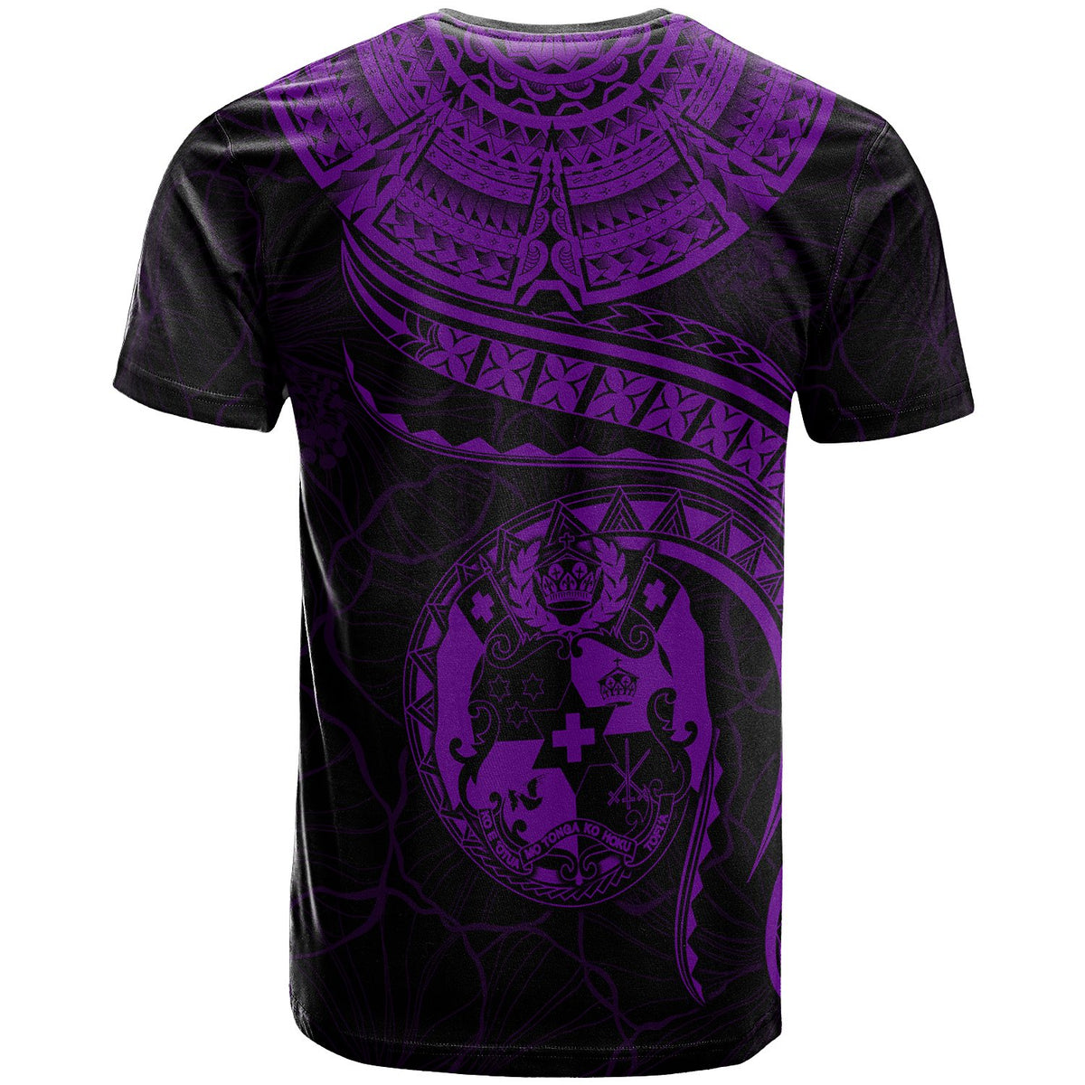 Tonga Polynesian T Shirt Tonga Waves (Purple) - Polynesian Pride