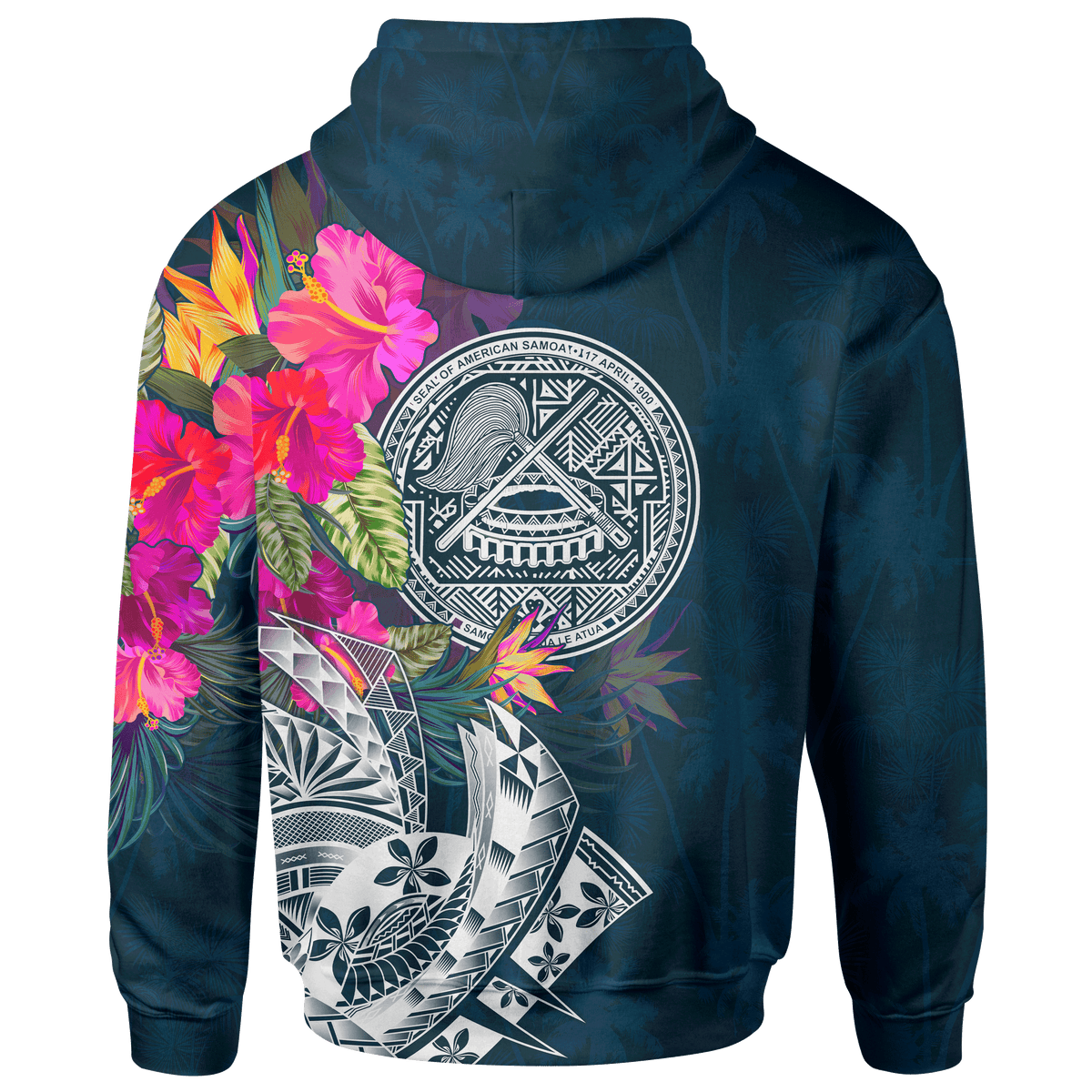 American Samoa Custom Hoodie Summer Vibes - Polynesian Pride