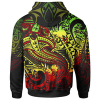 Papua New Guinea Hoodie Reggae Shark Polynesian Tattoo - Polynesian Pride